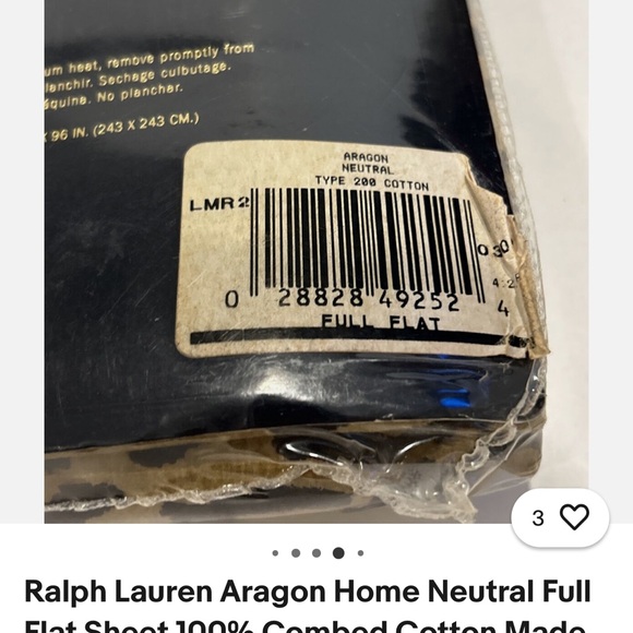 Ralph Lauren Home Aragon full flat leopard sheet. Only one.  Classic.  New. - Picture 3 of 6